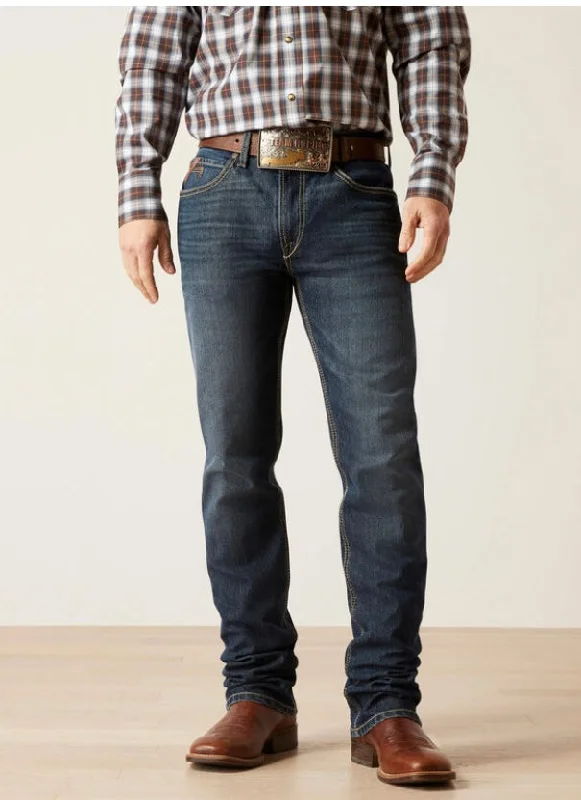 Lightweight Outerwear Ariat Men's M4 Relaxed Derek Boot Cut  Jeans-Atlas Wash