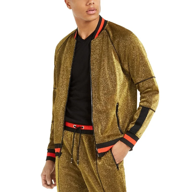All-Season Outfits INC International Concepts Men's Disco Track Jacket Gold Size Extra Large All-Season Outfits INC International Concepts Men's Disco Track Jacket Gold Size Extra Large