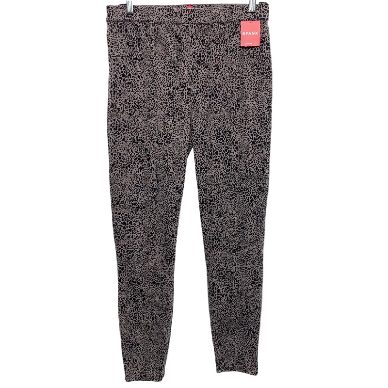 Trendy Styles Pants Leggings By Spanx In Black & Grey, Size: L