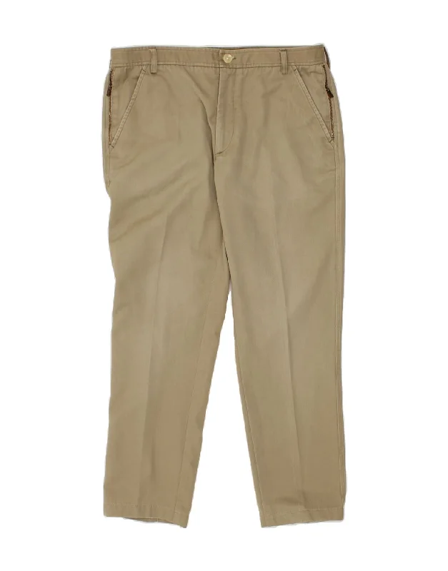 CALVIN KLEIN Mens Slim Chino Trousers IT 52 XL W36 L27 Beige