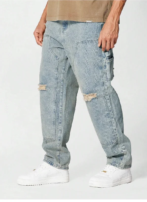 Retro Sunbeam Distressed Carpenter Jeans