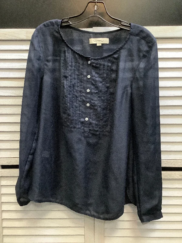 Warm Wear Top Long Sleeve By Loft In Black, Size: M
