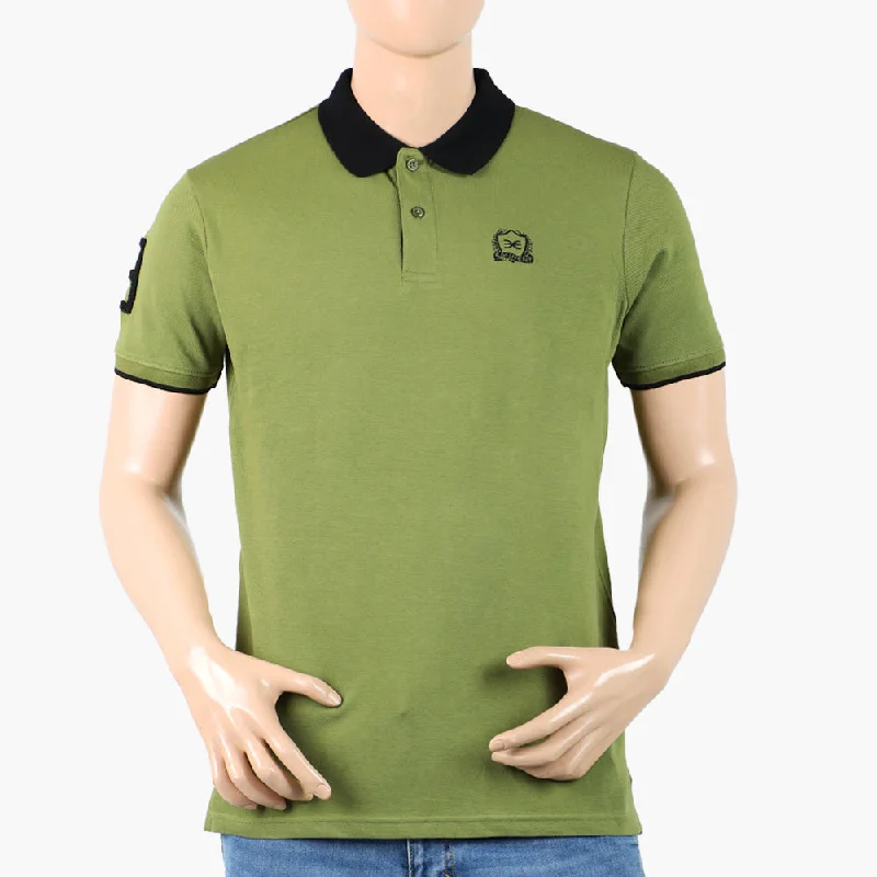 Eminent Men's Polo Half Sleeves T-Shirt - Olive Green