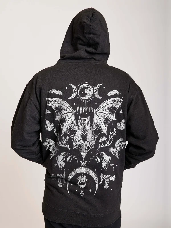 Warm Essentials Bats in the Belfry Zip Up Hoodie