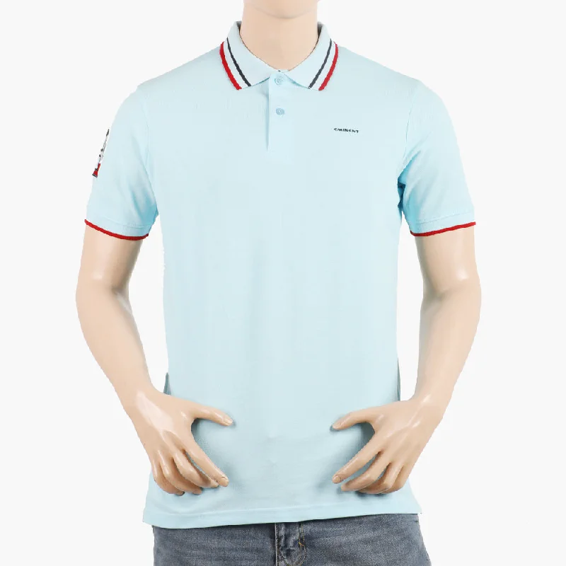 Eminent Men's Polo Half Sleeves T-Shirt - Sky Blue