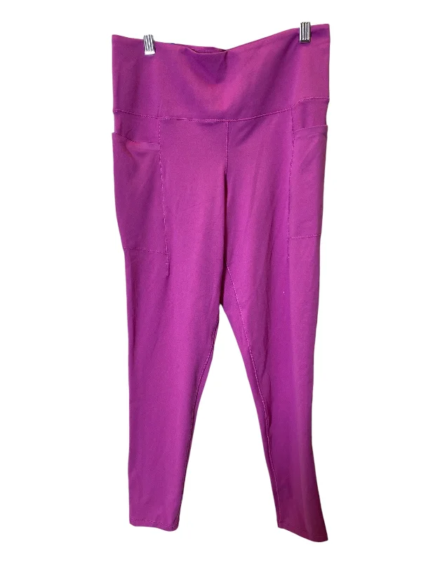 Outdoor Clothing Athletic Leggings By Danskin In Purple, Size: L