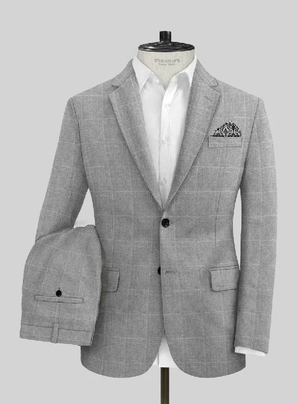 Solbiati Piazza Gray Linen Suit