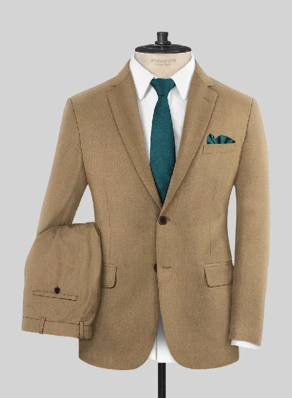 Reda British Khaki Wool Suit