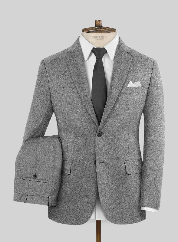 Scabal Lissar Light Gray Wool Suit