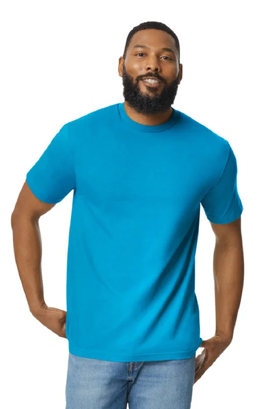 Urban Outfits Gildan Mens Softstyle Short Sleeve Crewneck T-Shirt - Sapphire Blue