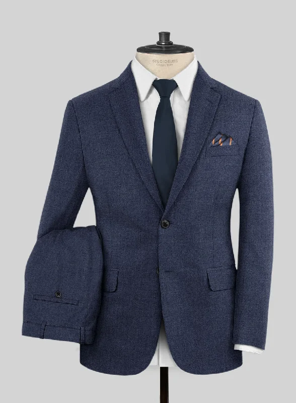 Lanificio Zegna Traveller Denim Blue Wool Suit