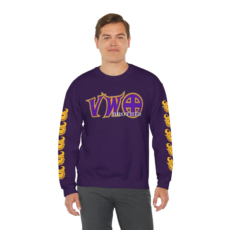 Light T-shirts Unisex Heavy Blend™ Crewneck - VWO Brother + Game Day Helmet (Sleeves) Light T-shirts Unisex Heavy Blend™ Crewneck - VWO Brother + Game Day Helmet (Sleeves)