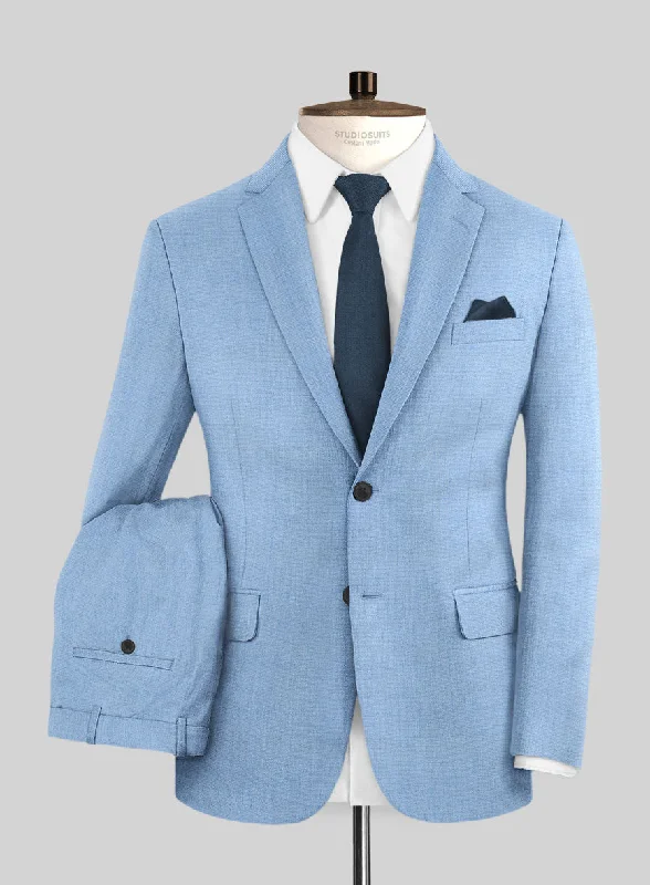 Caccioppoli Sun Dream Fano Sky Blue Wool Suit