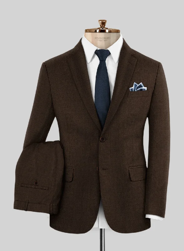 Caccioppoli Sun Dream Guroli Brown Wool Suit