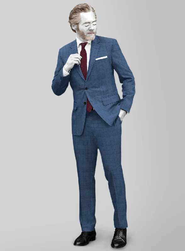 Napolean Classic Royal Blue Check Suit