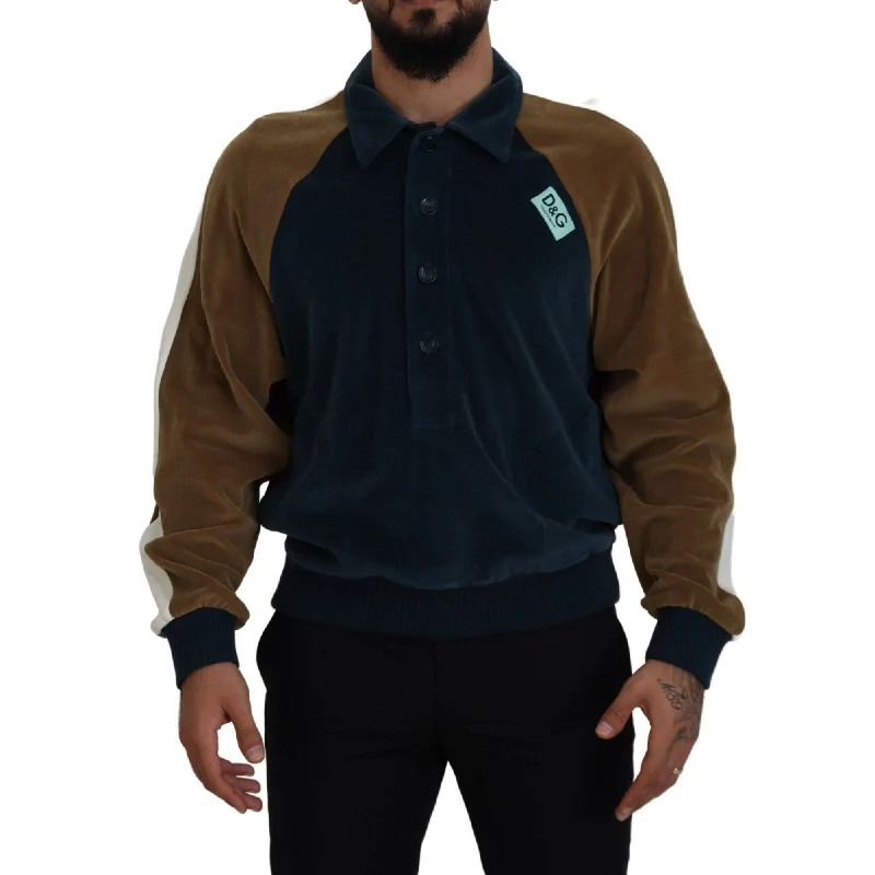 Comfortable Outfits Dolce & Gabbana Exquisite Multicolor Pullover Men's Sweater