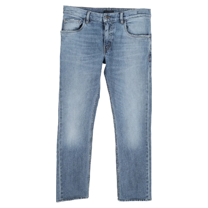 Street Casuals Prada Low-Rise Jeans in Blue Cotton Denim