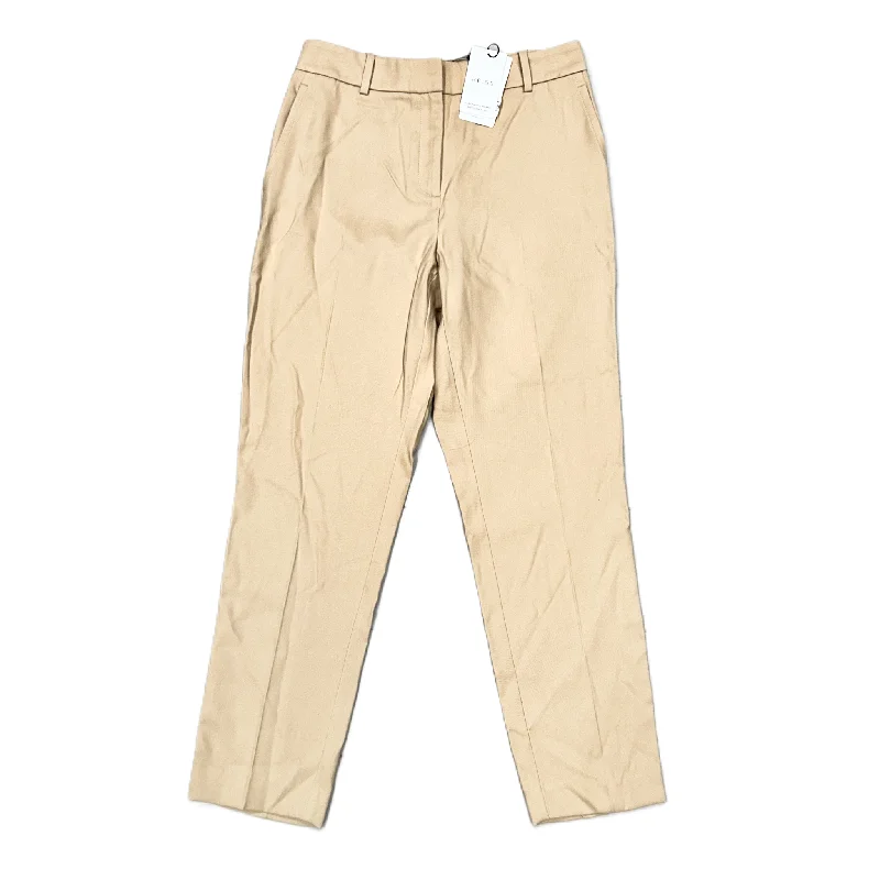 Flexible Outerwear Pants Dress By Reiss In Tan, Size: 6