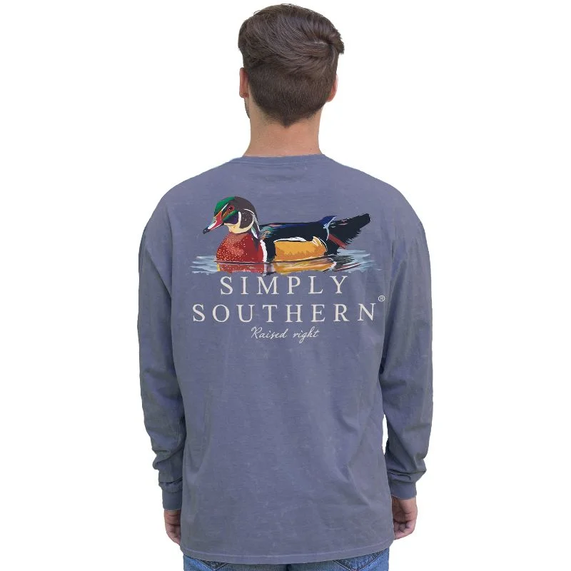 Casual Essentials SALE Simply Southern Duck Indigo Unisex Long Sleeve T-Shirt