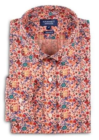 Casual Essentials Colourful Floral Print Tailored Fit Men's Shirt
