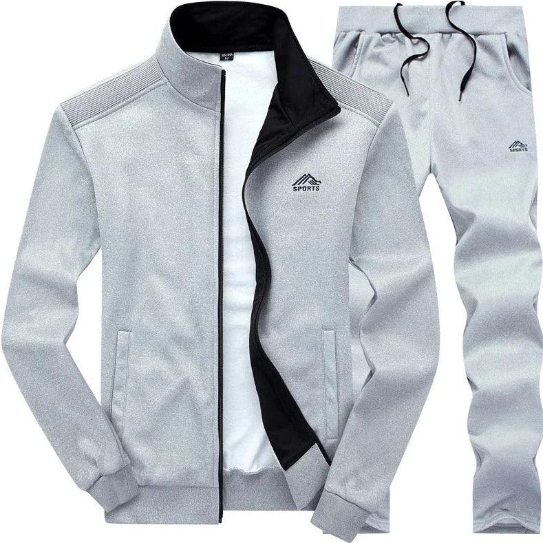 Easygoing Look Men Sets Mens Clothing 2 Pieces Sets Slim Tracksuit hoodies
