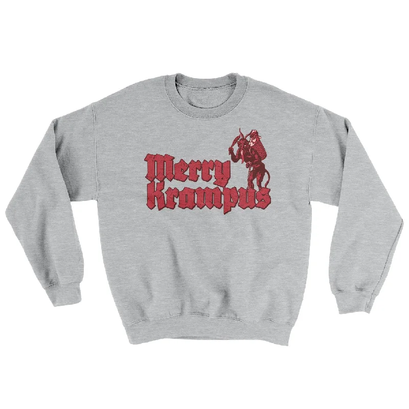 Casual Sweaters Merry Krampus Ugly Sweater