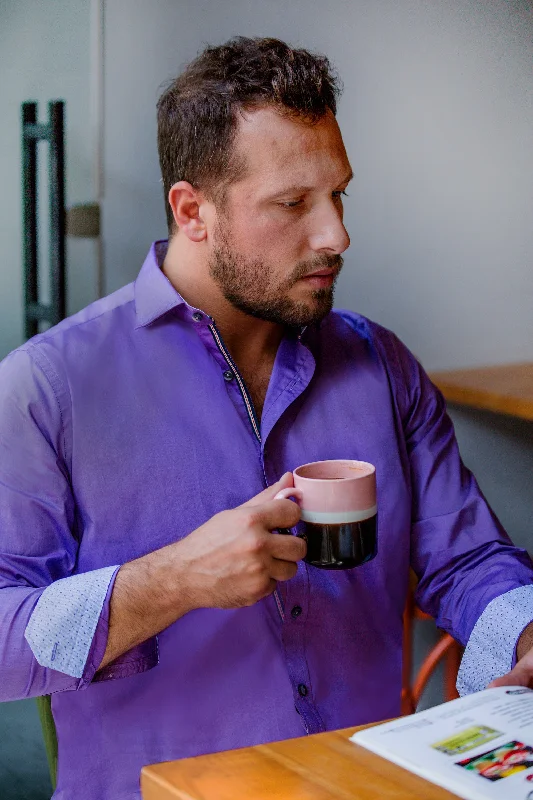 Outdoor Essentials Wear The NEW YORK Men's Purple Shirt